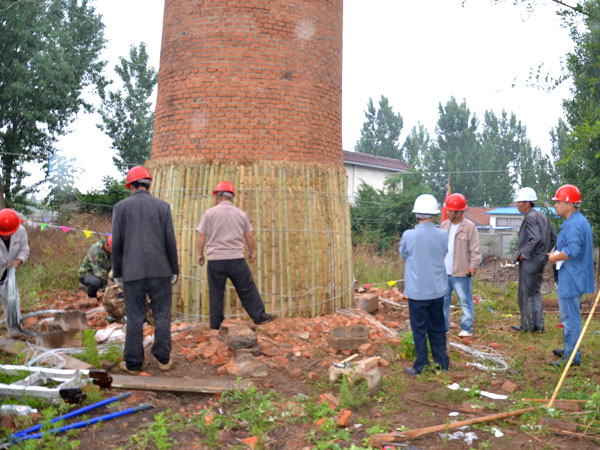 汶源(50米)煙囪爆破工程