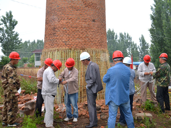 汶源(50米)煙囪爆破工程